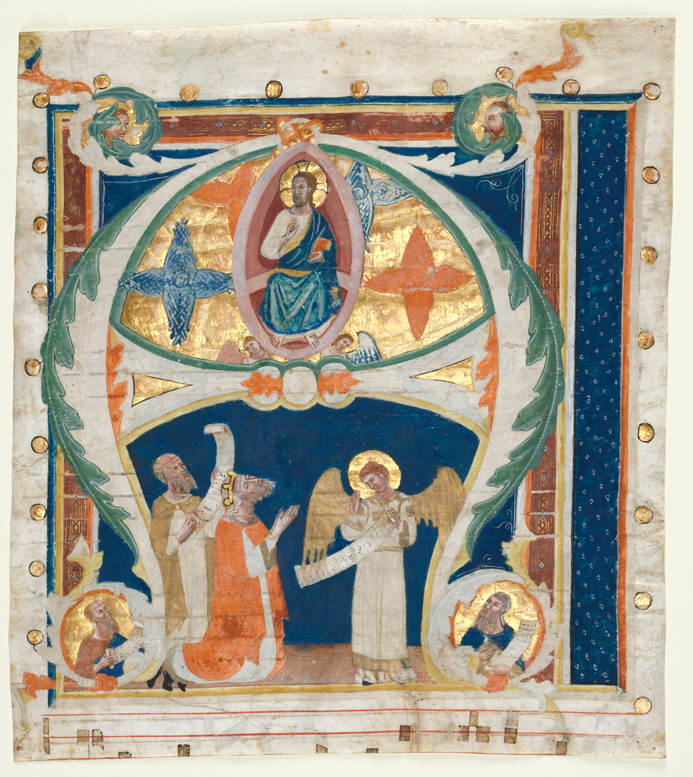 Initiaal A – Adventsresponsorium Aspiciens a longe