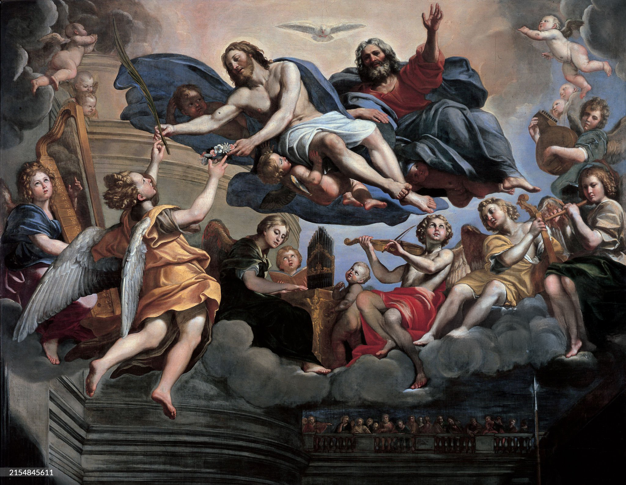 Hemelse verheerlijking en kroon van de martelares