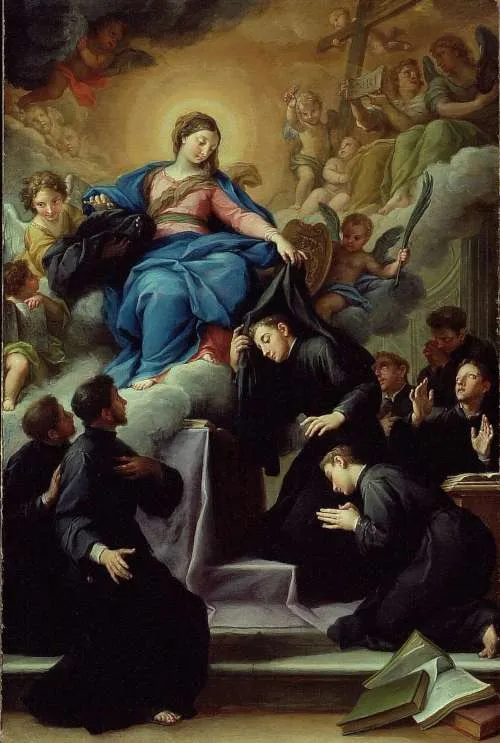 De Heilige Maagd Maria met de zeven stichters van de Orde der Dienaren van Maria