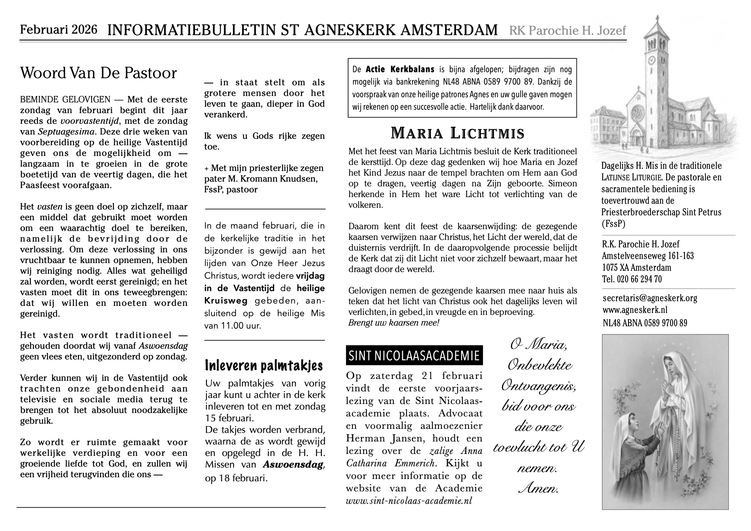 Voorpagina parochienieuws februari 2026
