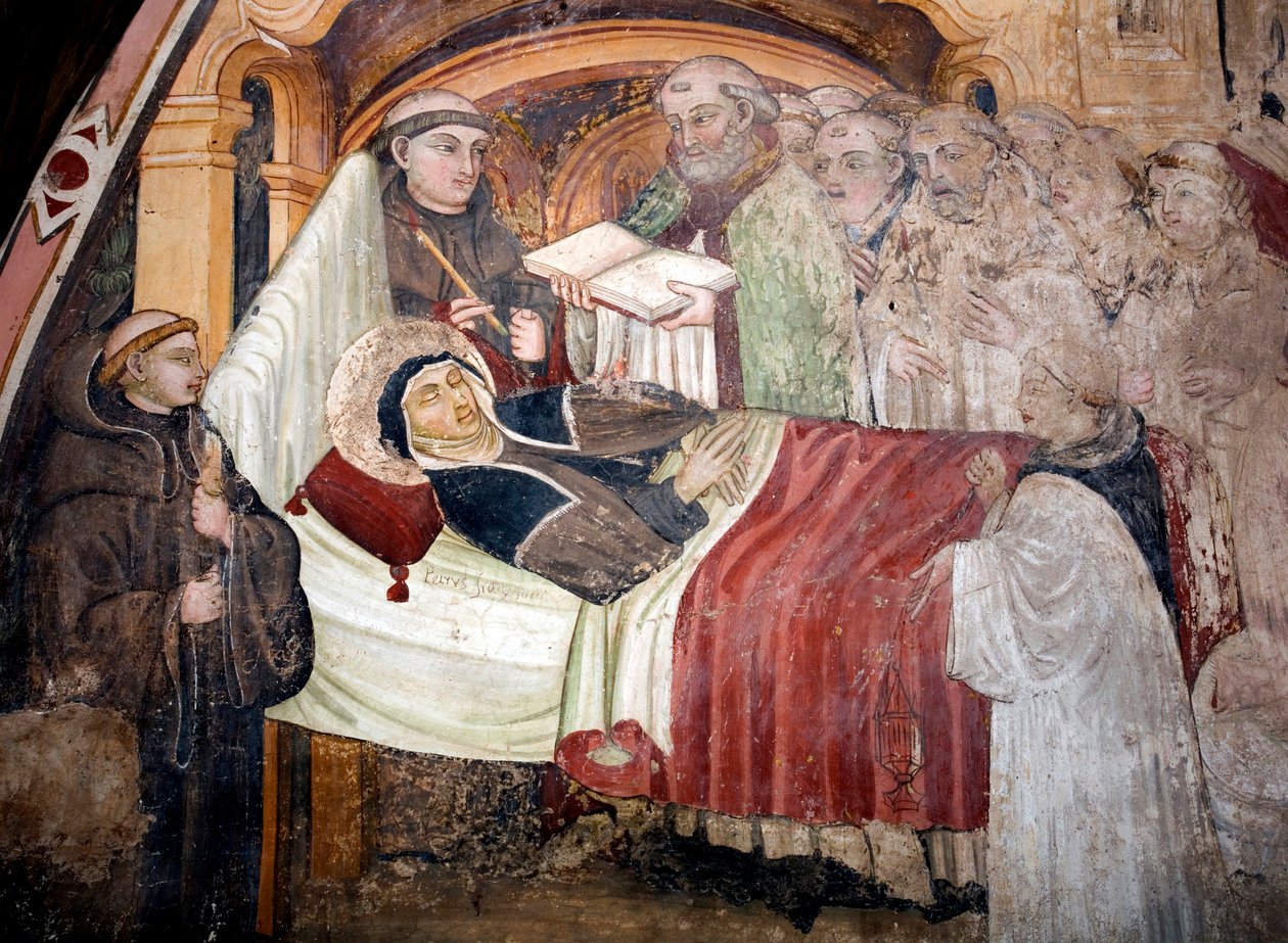 Het sterven van de heilige Scholastica