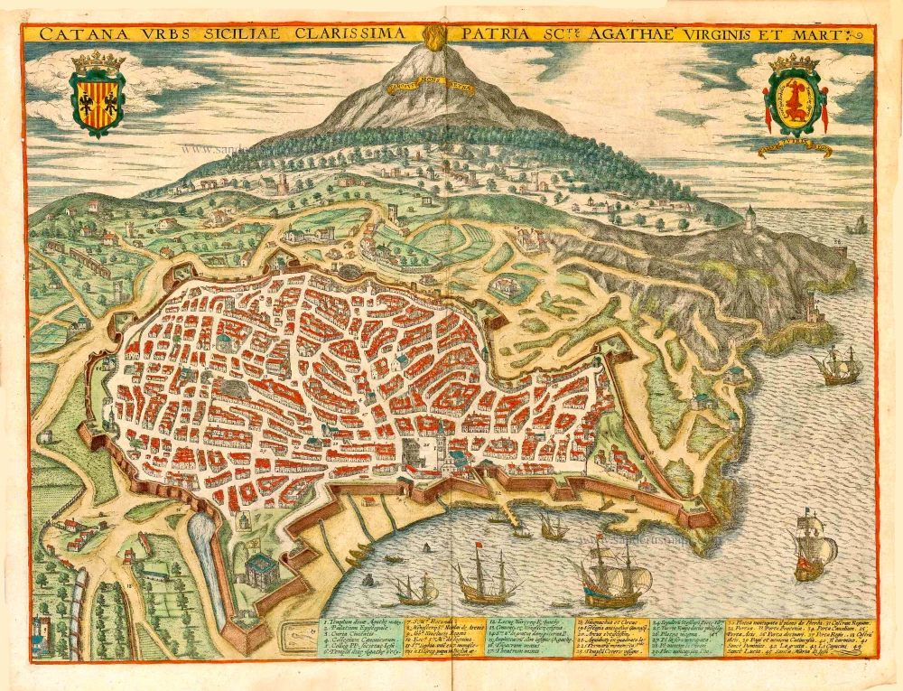 Catania aan de voet van de Etna