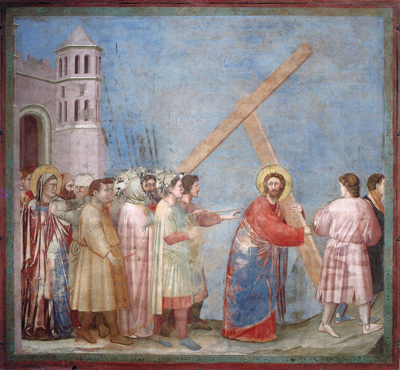 Christus ontmoet zijn bedroefde Moeder op de weg naar Calvarië