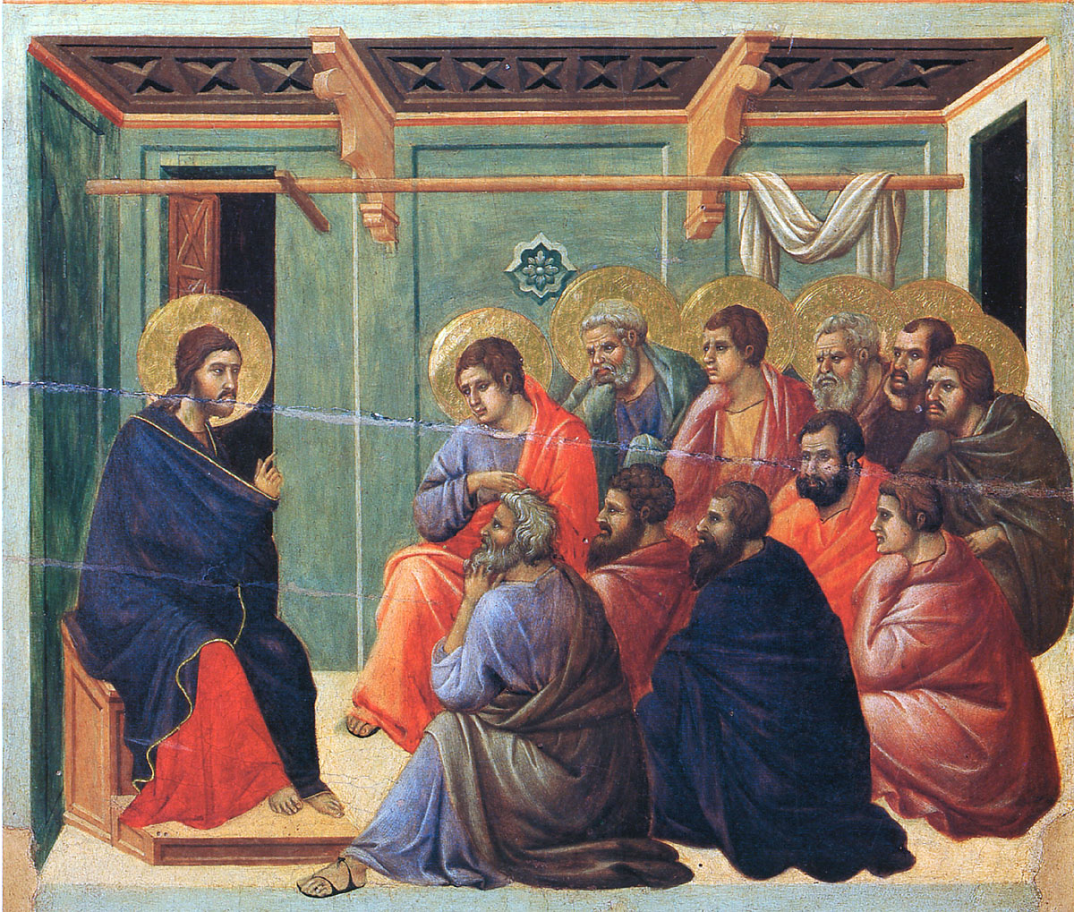Christ preaching to the Apostles