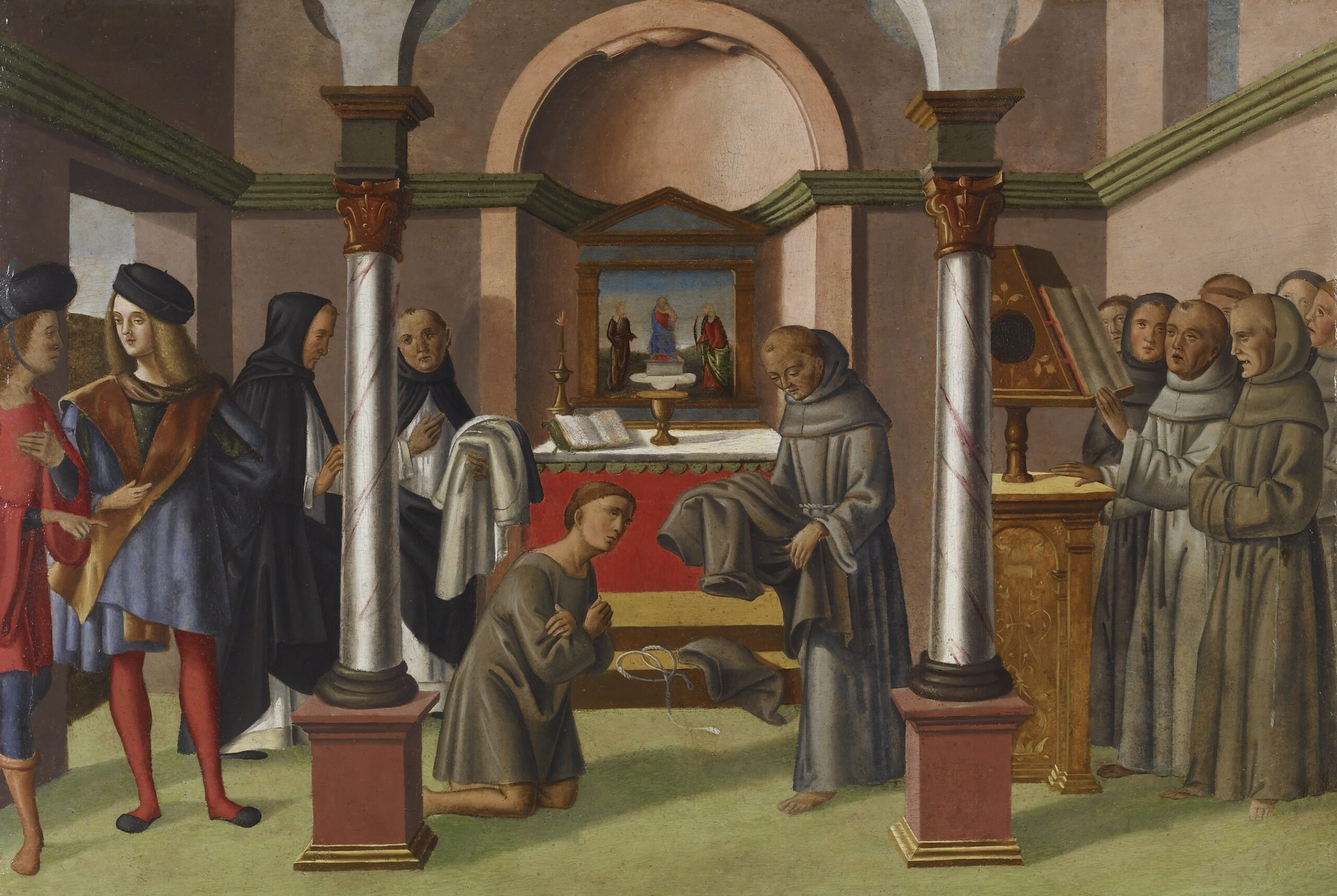 De heilige Antonius treedt in bij de franciscanen