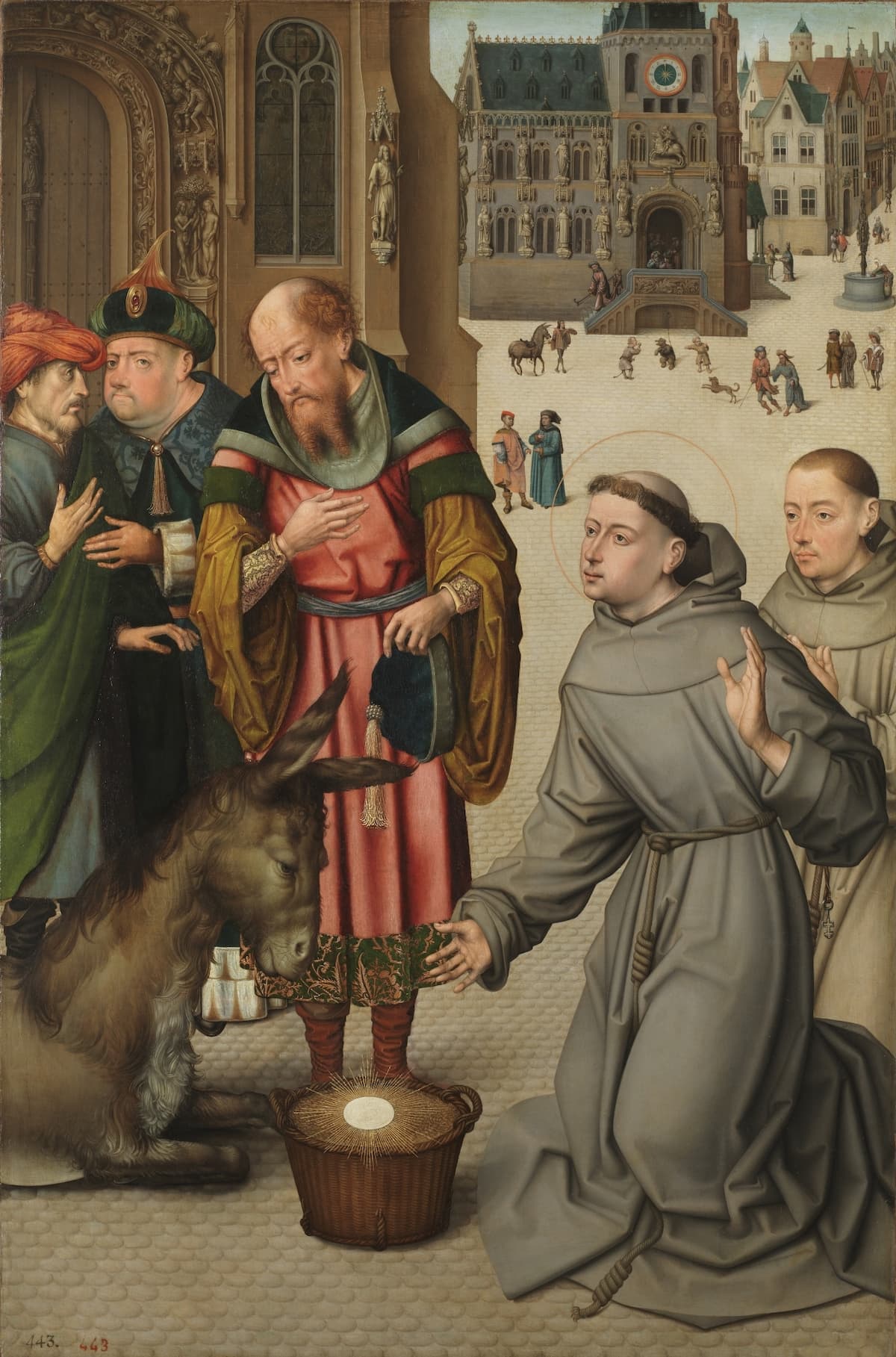 De heilige Antonius van Padua en het wonder van de muilezel