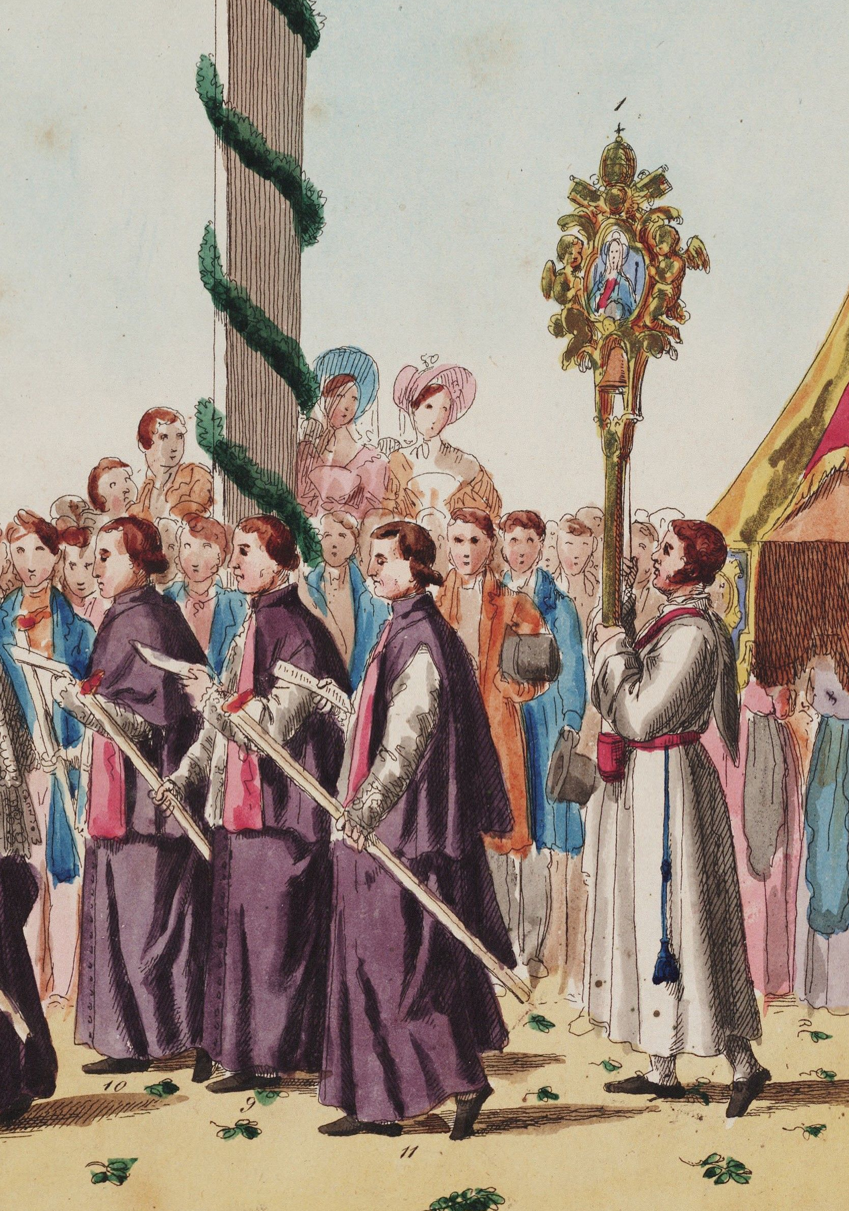 Processievaandel in de Sacramentsprocessie