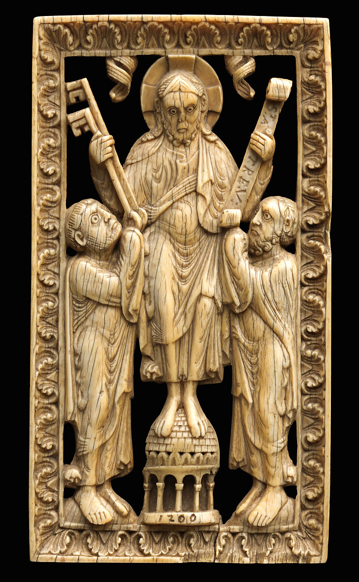 Christus tussen de heilige Apostelen Petrus en Paulus