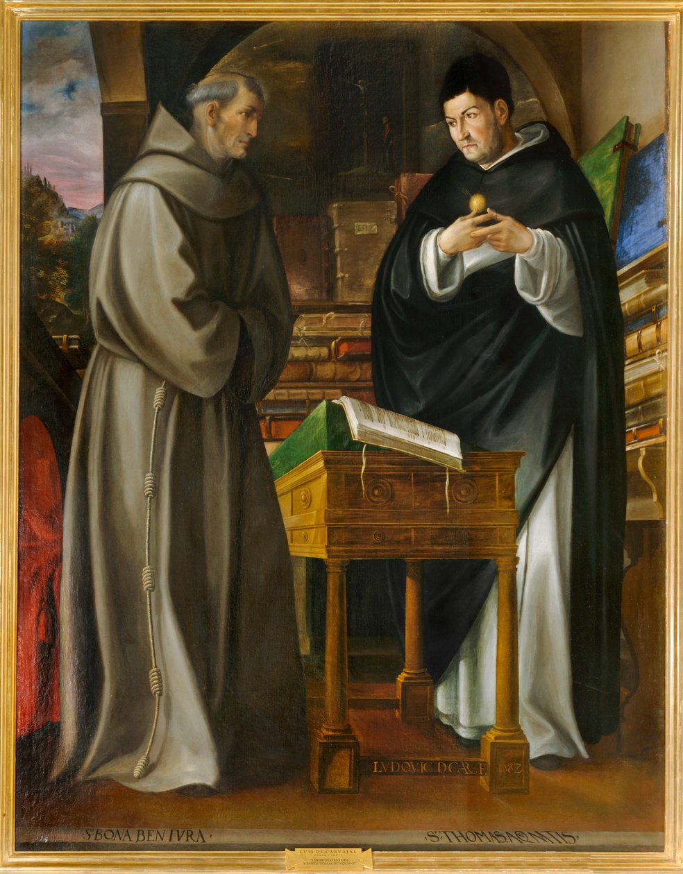 De heilige Bonaventura en de heilige Thomas van Aquino