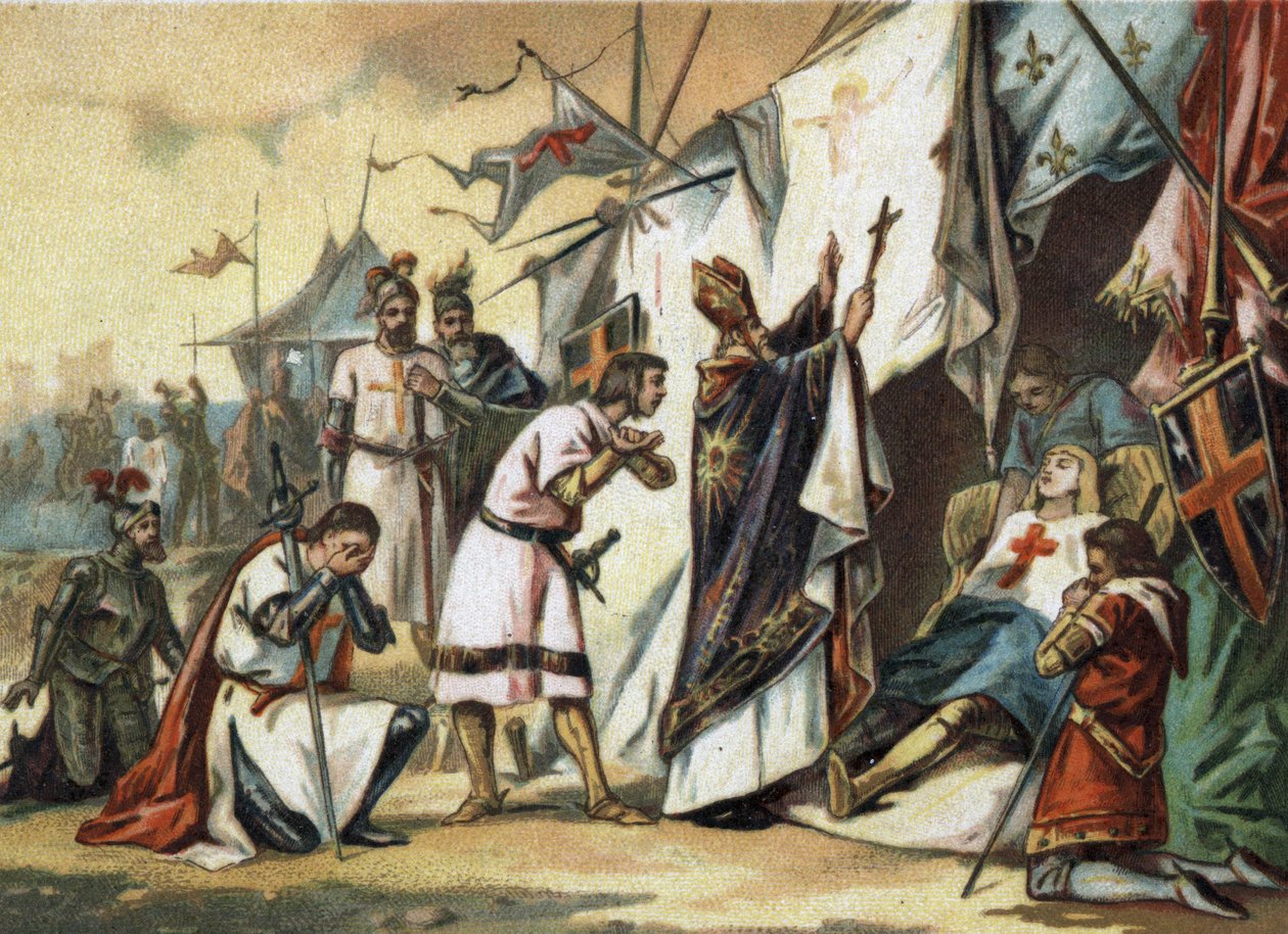 De dood van de H. Lodewijk IX in het legerkamp bij Tunis