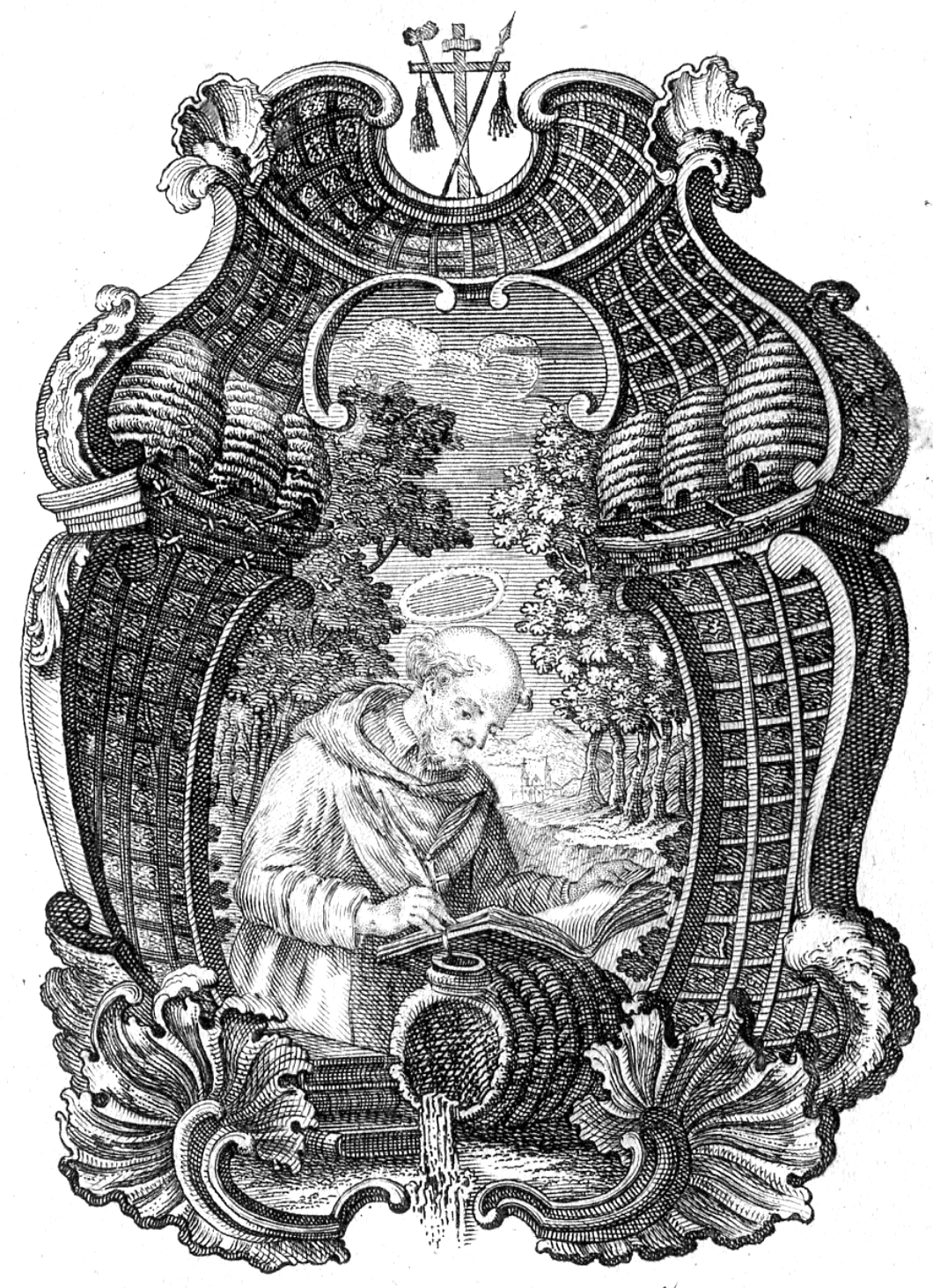 De H. Bernardus als Doctor Mellifluus