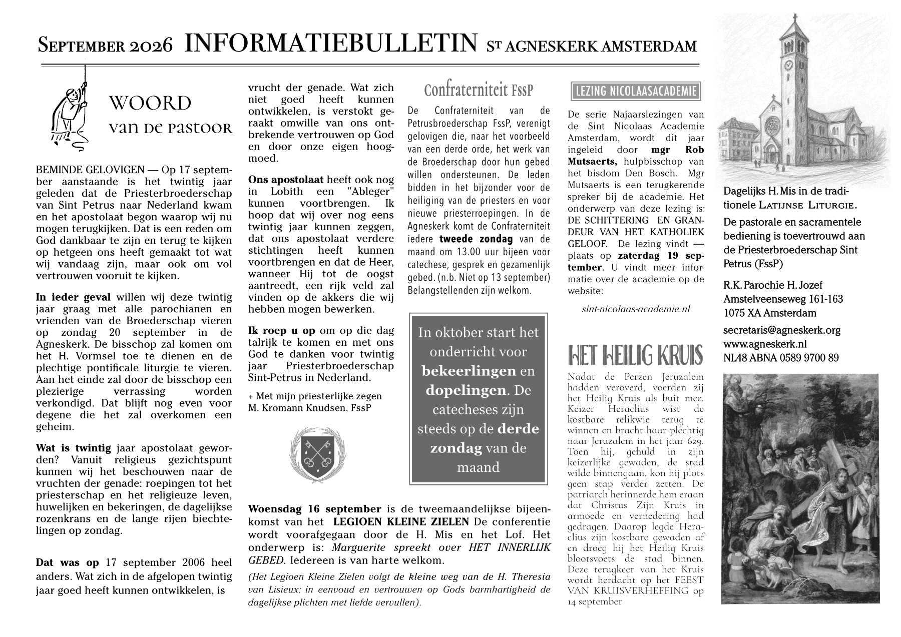 Parochienieuws september 2026