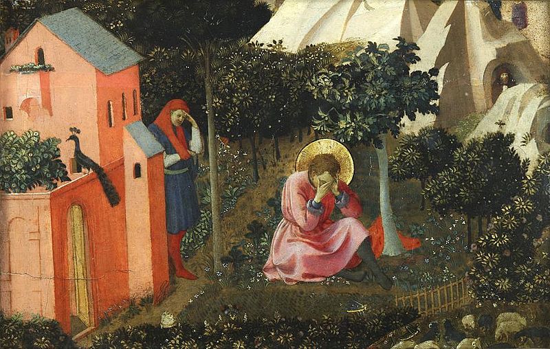 De bekering van de heilige Augustinus in de tuin te Milaan
