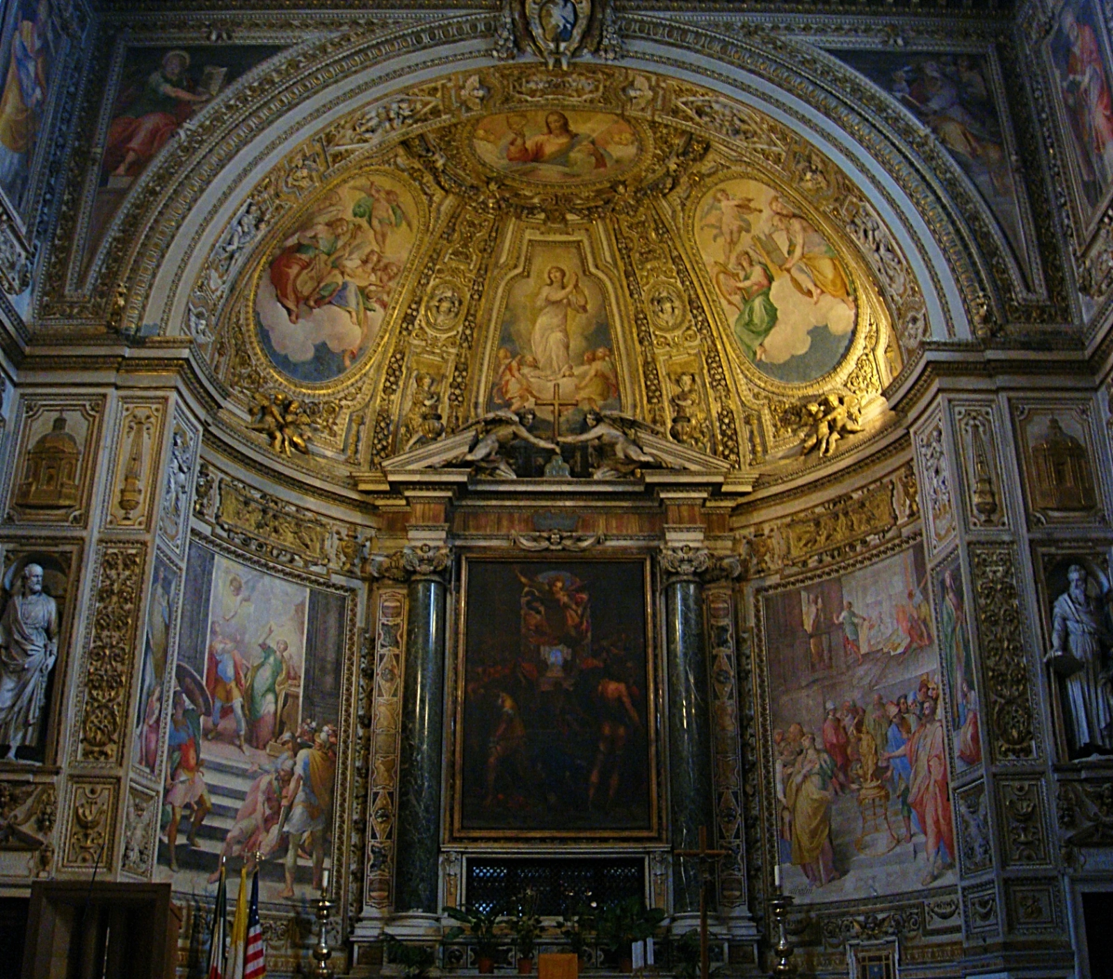 Hoogaltaar van Santa Susanna te Rome met het martelaarschap van de H. Susanna