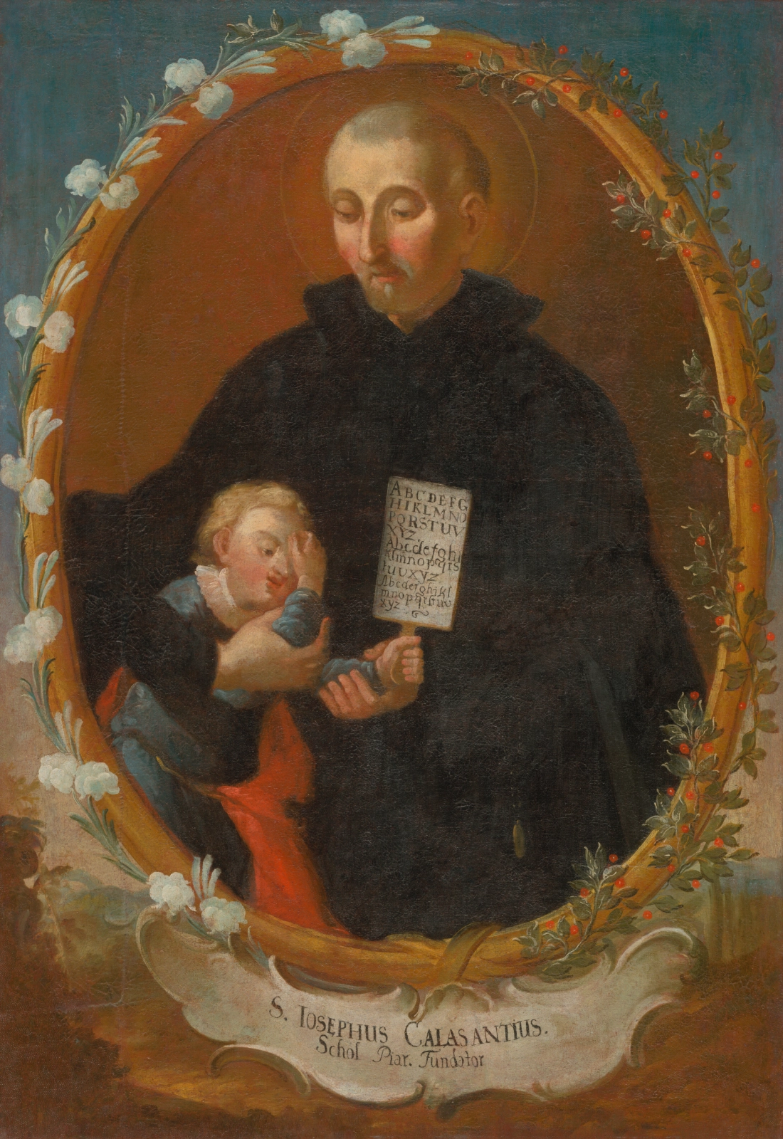 De heilige Jozef Calasanz met een leerling
