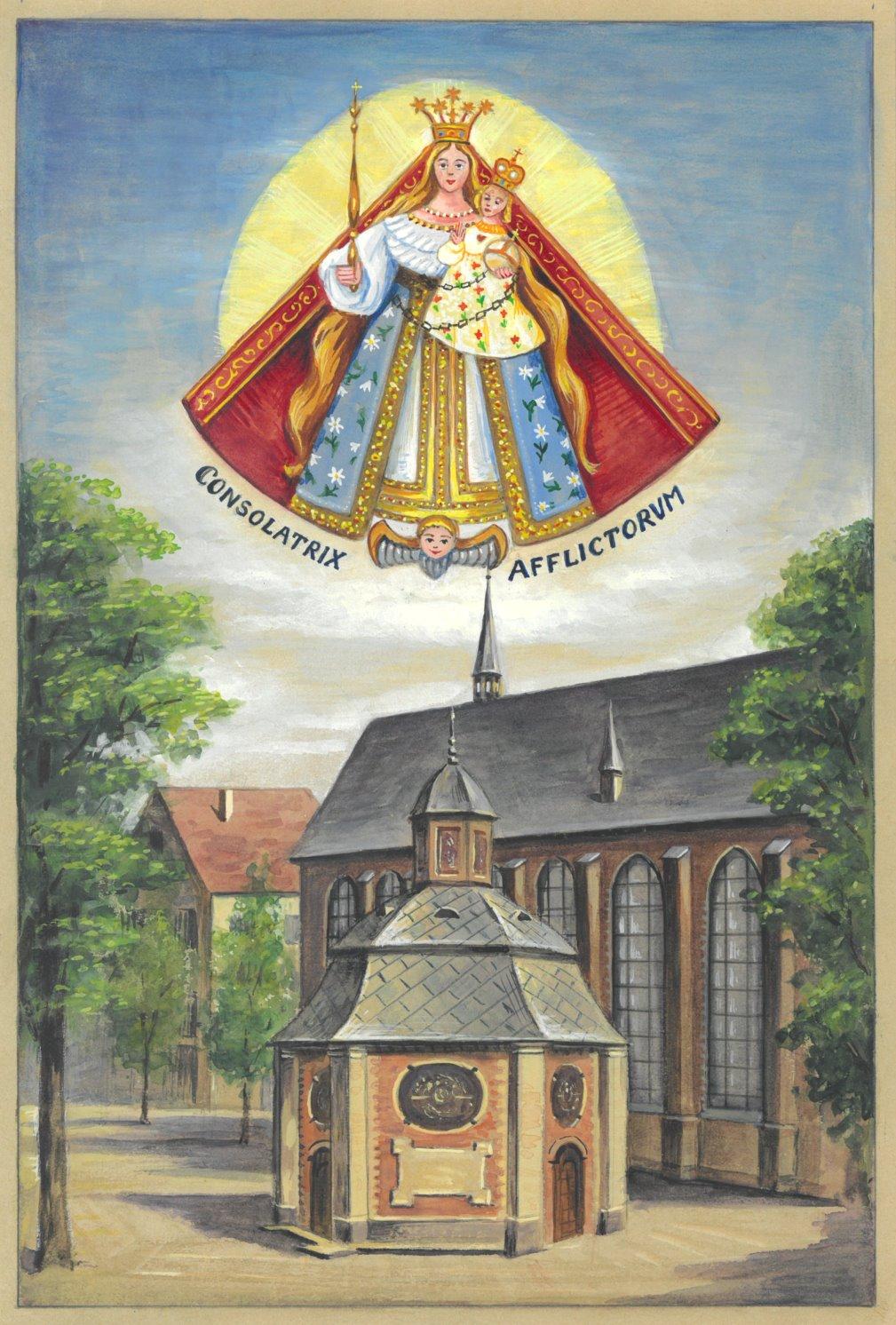 Onze Lieve Vrouw, Troosteres der Bedroefden, boven de Genadekapel van Kevelaer