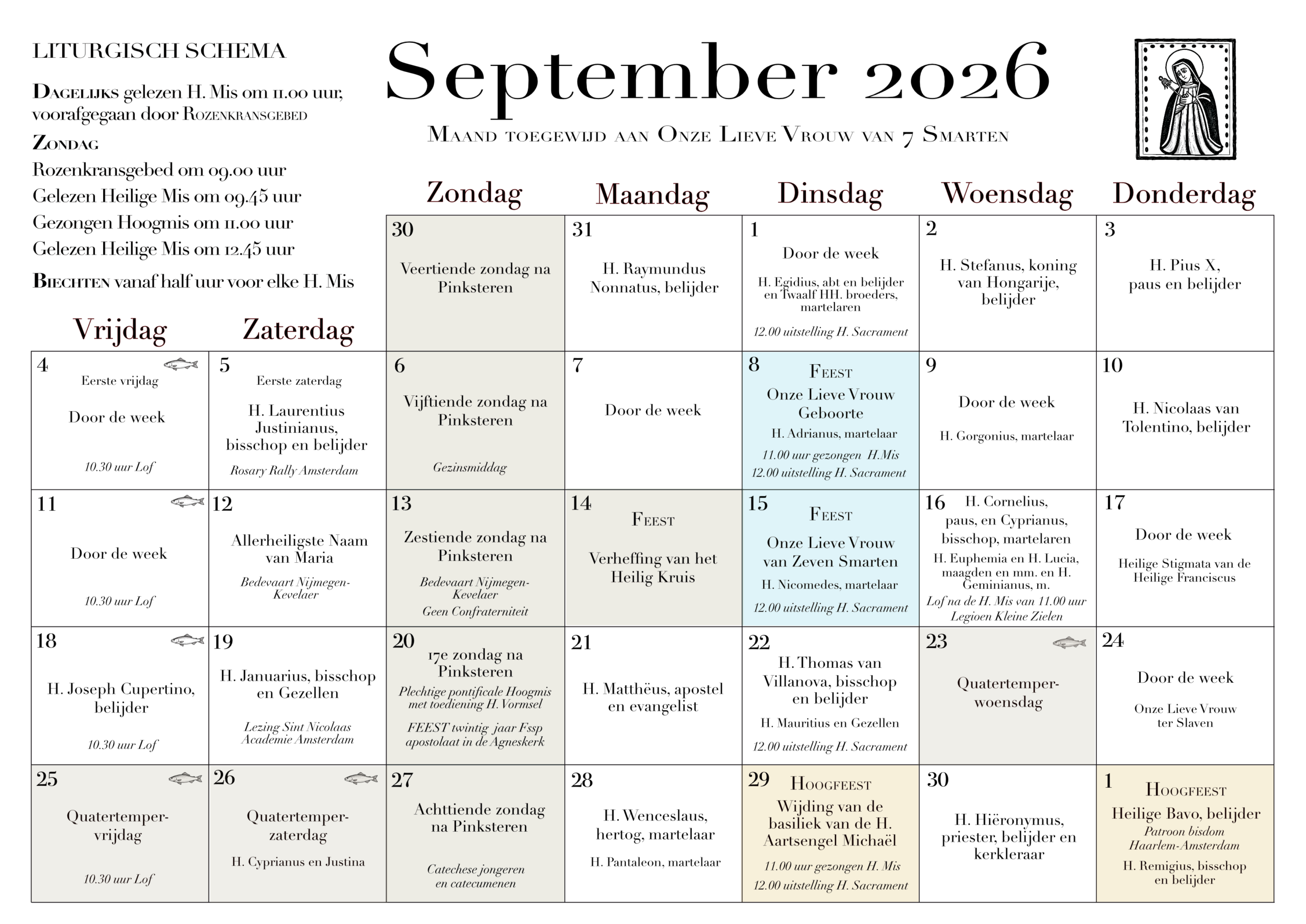 Kalender september 2026