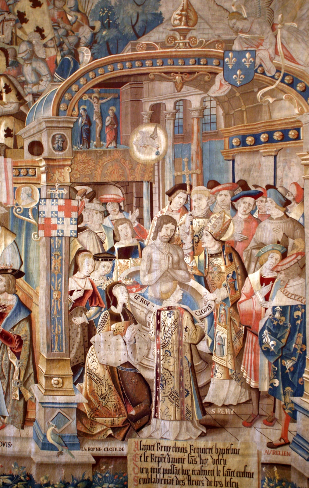 Wandtapijt met de H. Remigius en Clovis