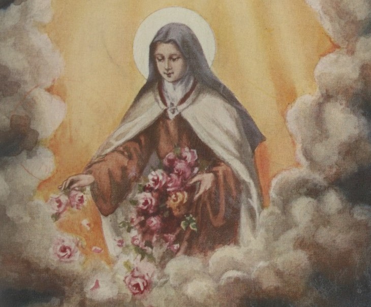 De H. Theresia van het Kind Jezus en de regen van rozen
