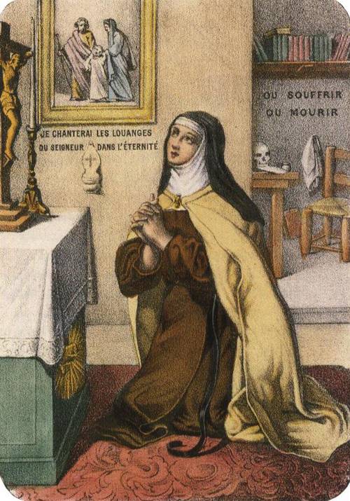 De H. Theresia van het Kind Jezus in gebed